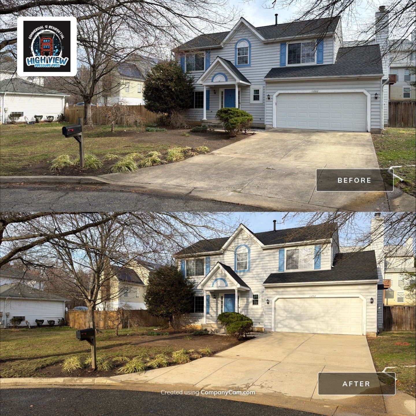 Exterior House Washing in Lake Ridge, VA – Restoring Vinyl Siding, Driveway & Walkout Steps