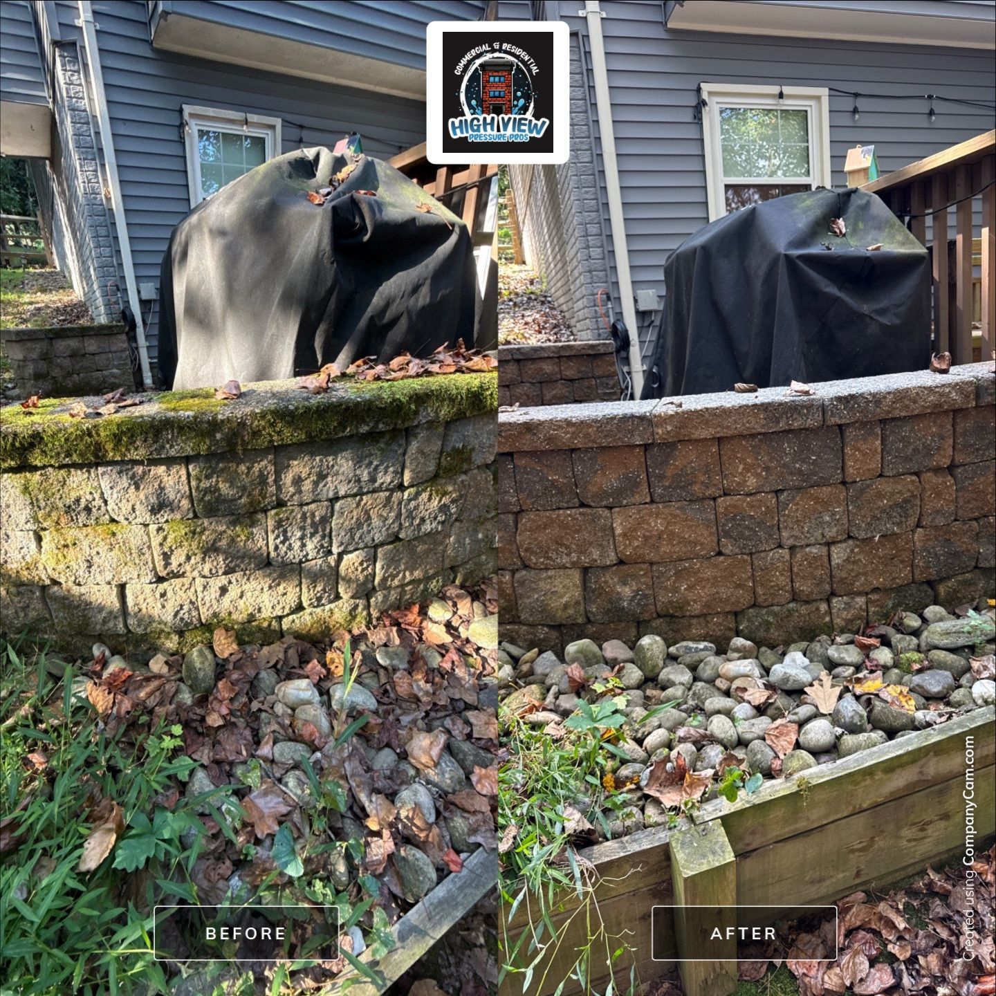Full House Wash & Retaining Wall Cleaning in Woodbridge, VA