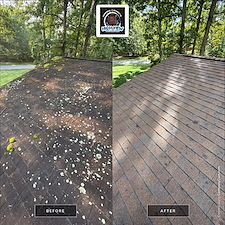 Roof-Washing-in-Woodbridge-VA-Algae-Moss-Lichen-Removal-on-1978-Shingle-Roof 7