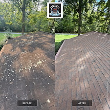 Roof-Washing-in-Woodbridge-VA-Algae-Moss-Lichen-Removal-on-1978-Shingle-Roof 6