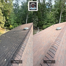 Roof-Washing-in-Woodbridge-VA-Algae-Moss-Lichen-Removal-on-1978-Shingle-Roof 5